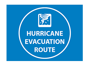 Picture of Hurricane Evacuation Route  Sign (HERS#008)