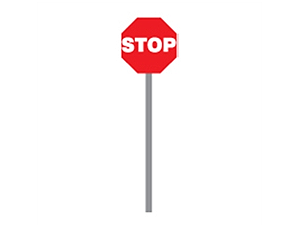 Picture of 6' Stop/Slow Paddles (HS-10/HS-11)