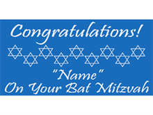 Picture of Bat Mitzvah-Girl Banner (BATM2B#001)