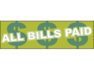 Picture of All Bills Paid Banner (ABPB#001)