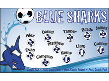 Picture of Blue Sharks Soccer  Banner (BSSB#001)